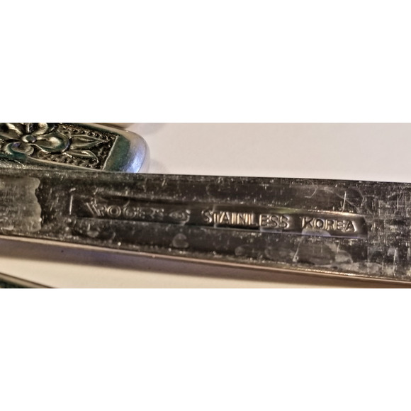 Vintage Rogers Stainless Steel STANLEY ROBERTS La Spana 6 tablespoons & 4 Knives - Picture 2 of 5